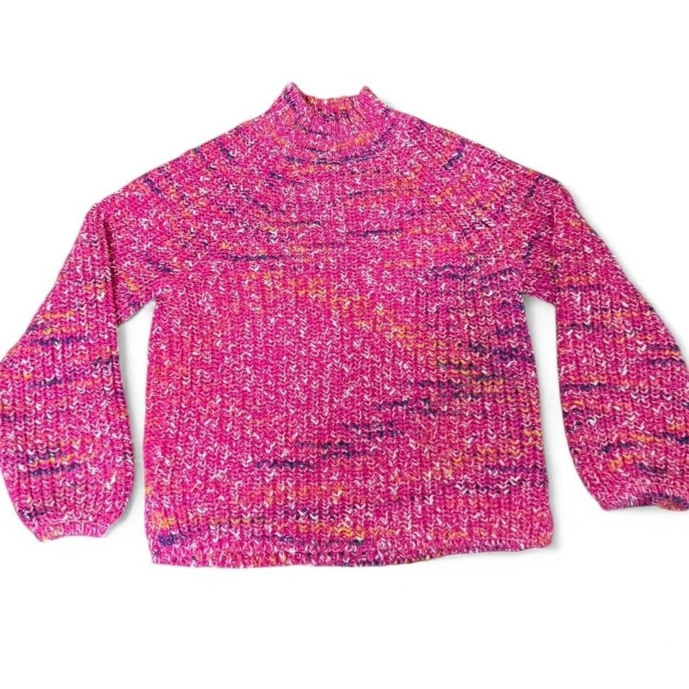 Gap‎ Pink Chunky Knit Mock Neck Sweater, Women's Size XS - Cozy Winter Wear